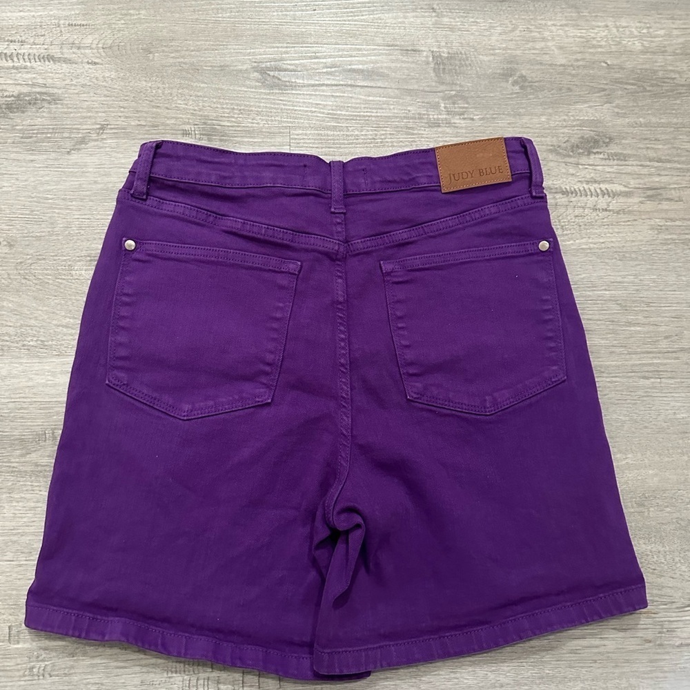 The Sydney from Judy Blue High-Rise Tummy Control Garment Dyed Denim Shorts SzXL - Picture 2 of 9